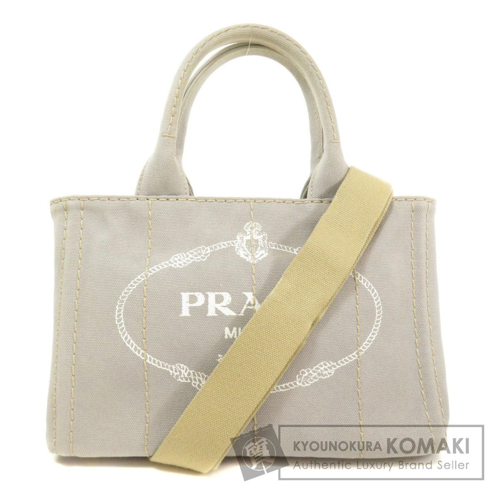 Prada Canapa 2way Tote Bag Canvas